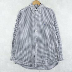 画像1: Ralph Lauren "BLAKE" チェック柄 コットンボタンダウンシャツ M (1)