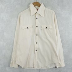 画像1: 70's Levi's USA製 コットンシャツ L (1)