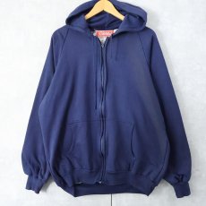 画像1: Coleman 裏サーマル スウェットジップパーカー NAVY 2XL (1)