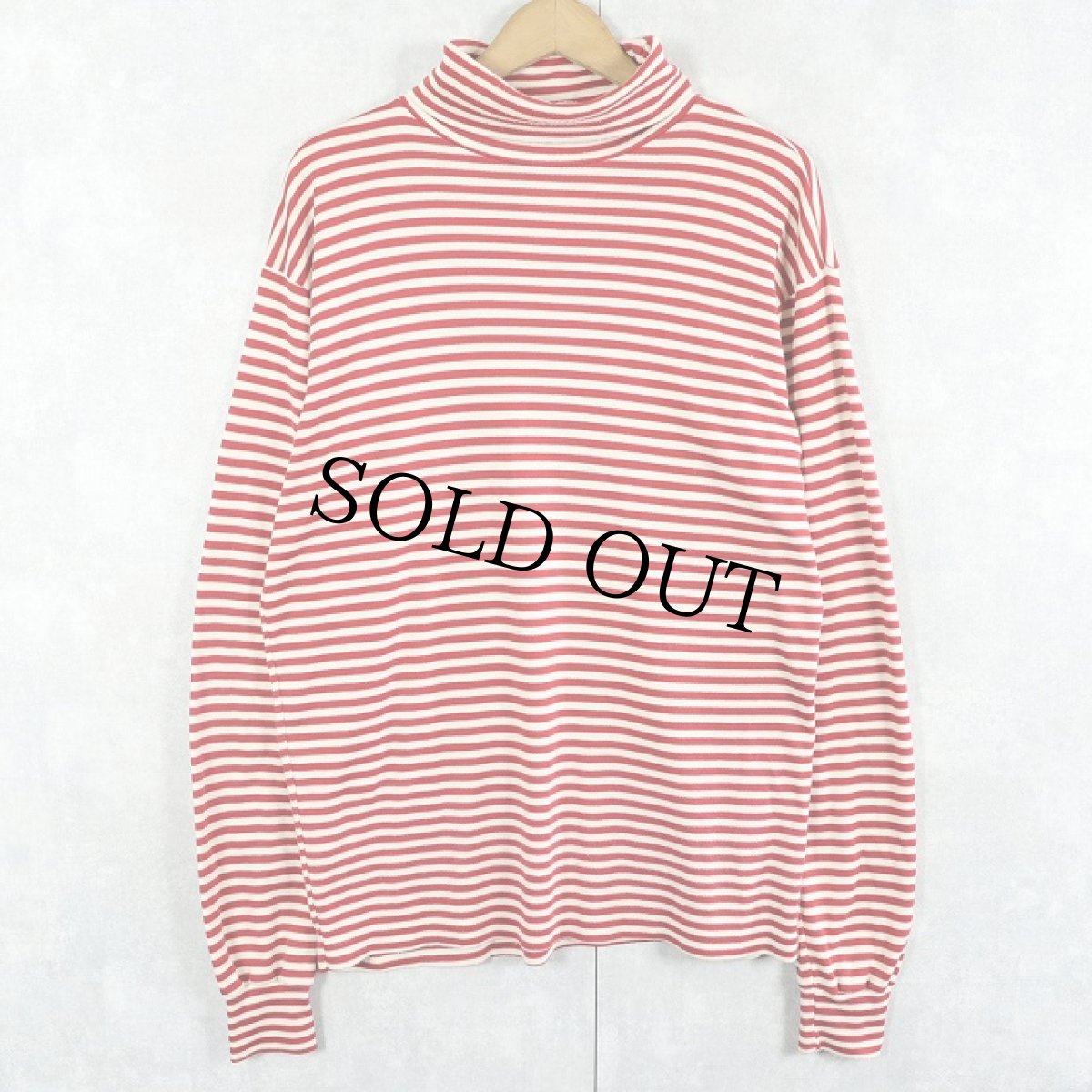 画像1: 〜90's SKYR SKIWEAR USA製 ボーダー柄 タートルネックロンT (1)