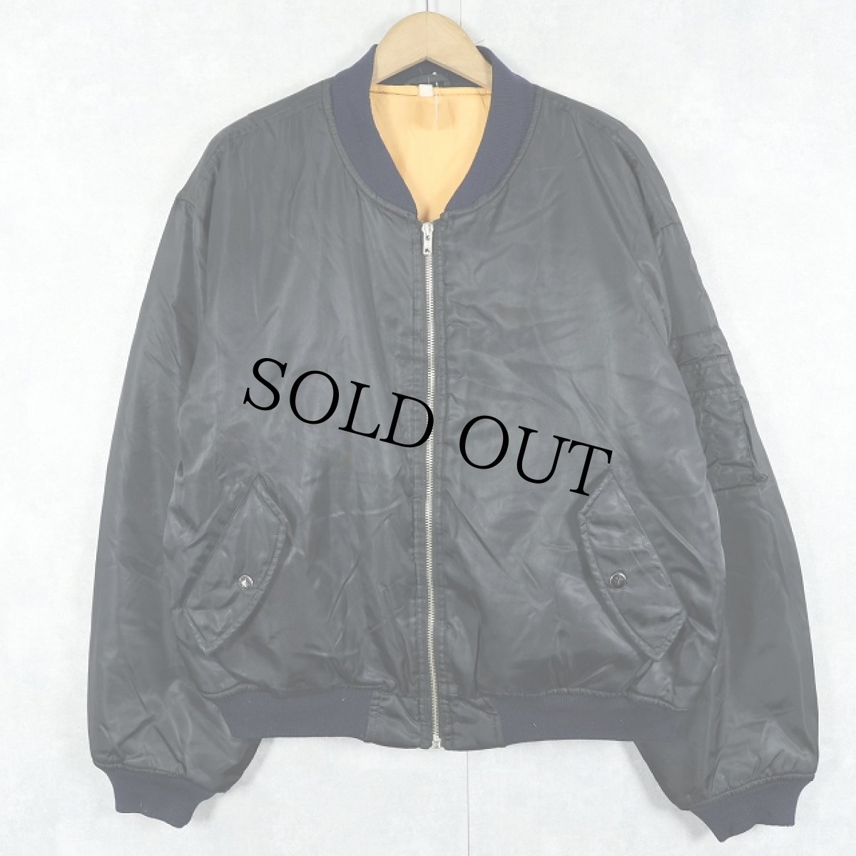 画像1: "MA-1 TYPE" フライトジャケット BLACK (1)