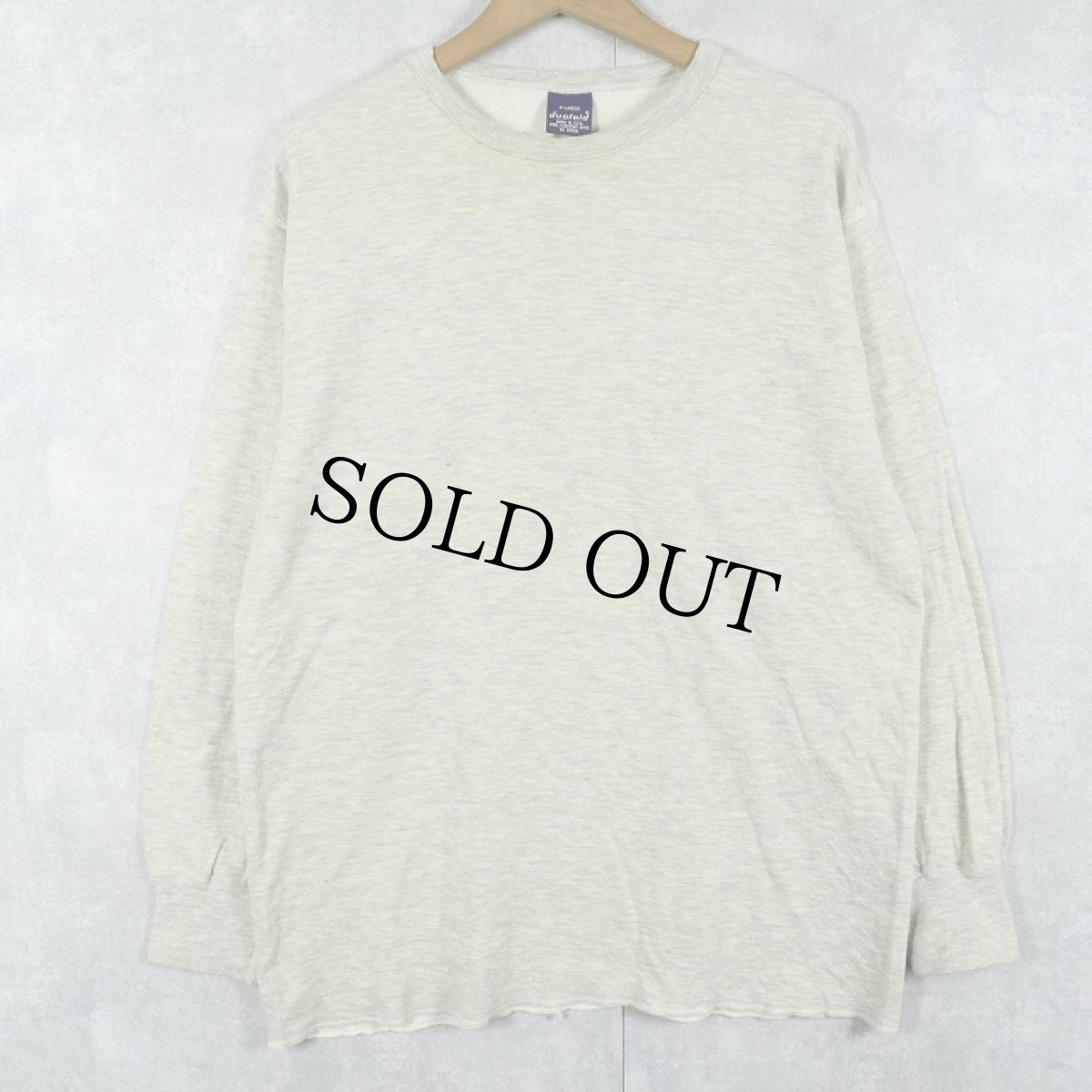 画像1: 90's duofold USA製 無地 2PLYカットソー XL (1)