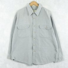 画像1: 90's〜 ST JOHN'S BAY シャモアクロスシャツ XL (1)