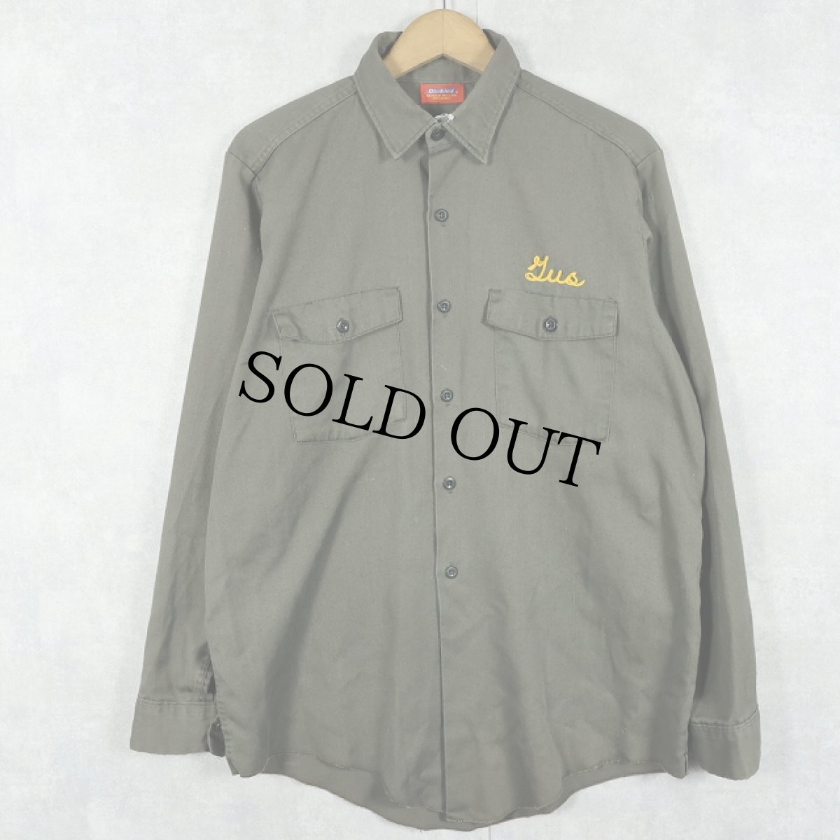 画像1: 60's Dickies "Pinette Electric" チェーン刺繍 ワークシャツ (1)