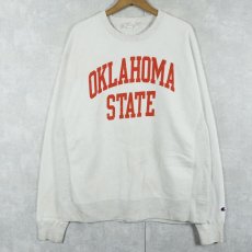 画像1: 2000's Champion REVERSE WEAVE "OKlAHOMA STATE" インサイドアウト プリントスウェット XL (1)