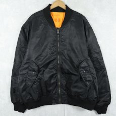 画像1: SPIEWAK "MA-1 TYPE" フライトジャケット BLACK XXL (1)