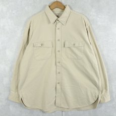 画像1: 80's L.L.Bean USA製 シャモアクロスシャツ SIZE17 1/2 (1)