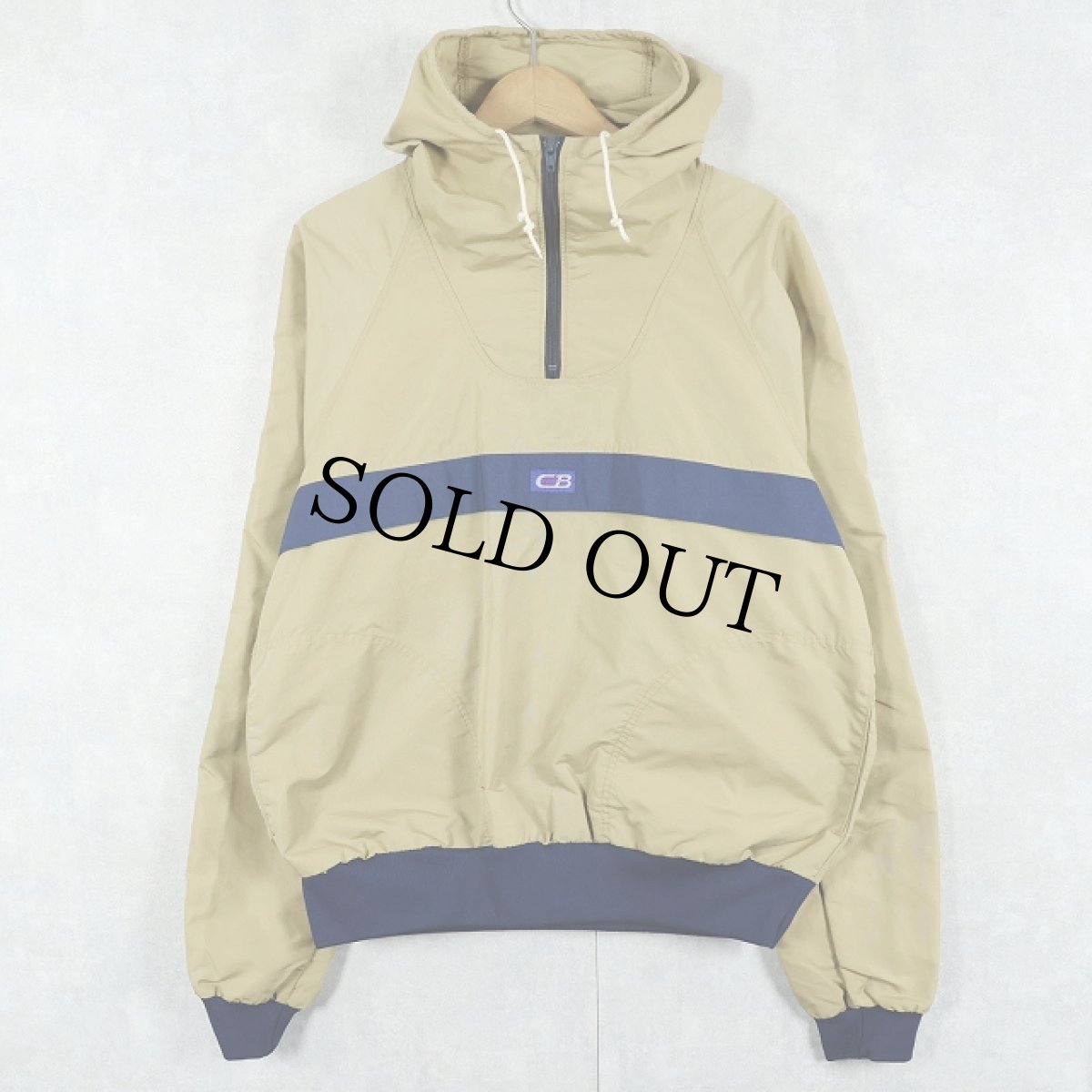 画像1: CB Sports ハーフジップ ナイロンプルオーバージャケット XL (1)