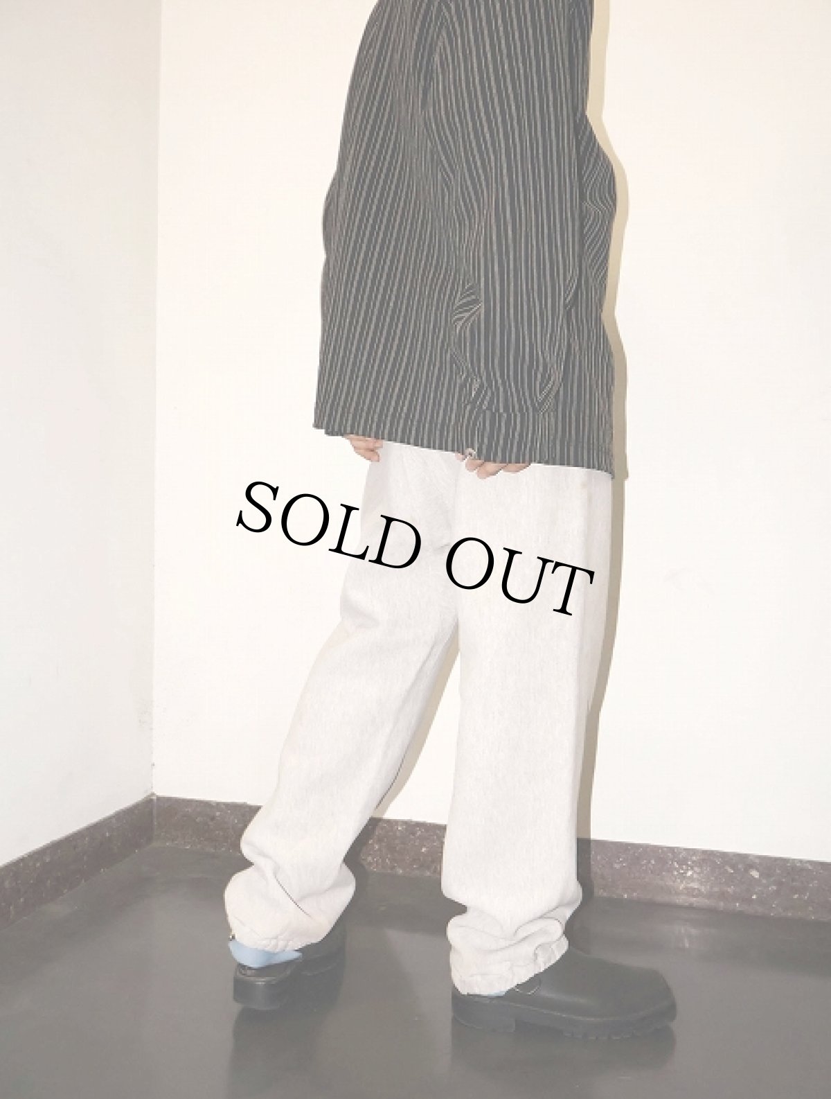 画像1: 70's Champion REVERSE WEAVE USA製 単色タグ "STATE PROPERTY" 目無しスウェットパンツ XL (1)