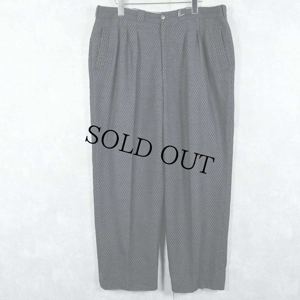 画像2: d’aguino 2タック ウールスラックス W35 (2)