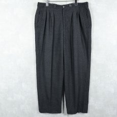 画像2: d’aguino 2タック ウールスラックス W35 (2)