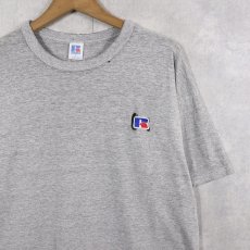 画像1: 80's RUSSELL ATHLETIC USA製 ロゴ刺繍Tシャツ L (1)