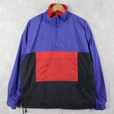 画像1: 90's GAP TECH 裏フリース ナイロンプルオーバージャケット M (1)