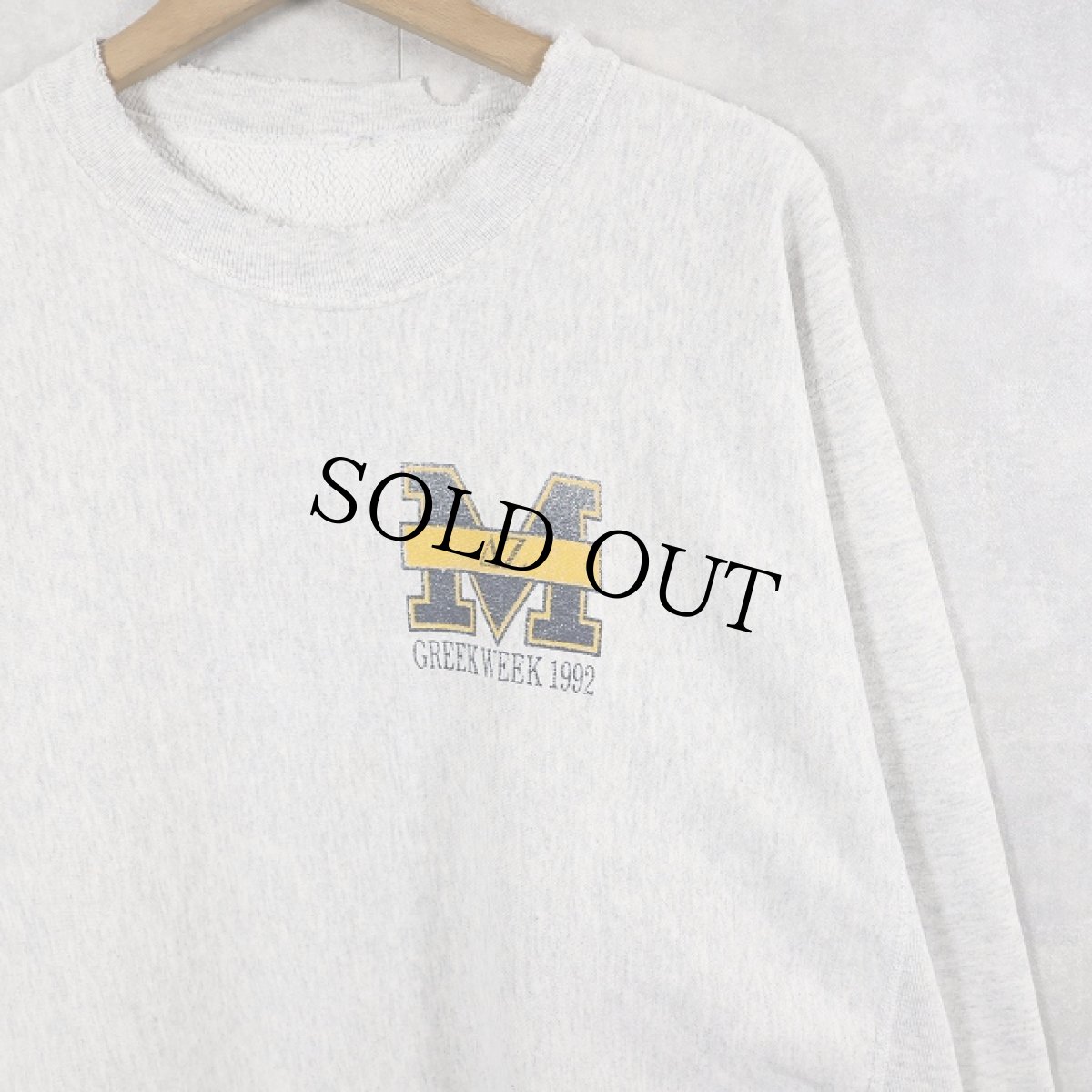 画像2: 90's REVERSE WEAVE TYPE "MICHIGAN" プリントスウェット (2)