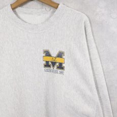 画像2: 90's REVERSE WEAVE TYPE "MICHIGAN" プリントスウェット (2)