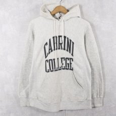 画像1: 90's JANSPORT USA製 REVERSE WEAVE TYPE "CABRINI COLLEGE" プリントスウェットフーディ M (1)