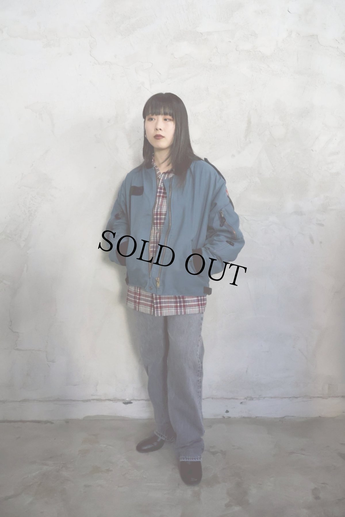 画像1: 90's ROYAL CANADIAN AIR FORCE フライトジャケット SIZE7040 (1)