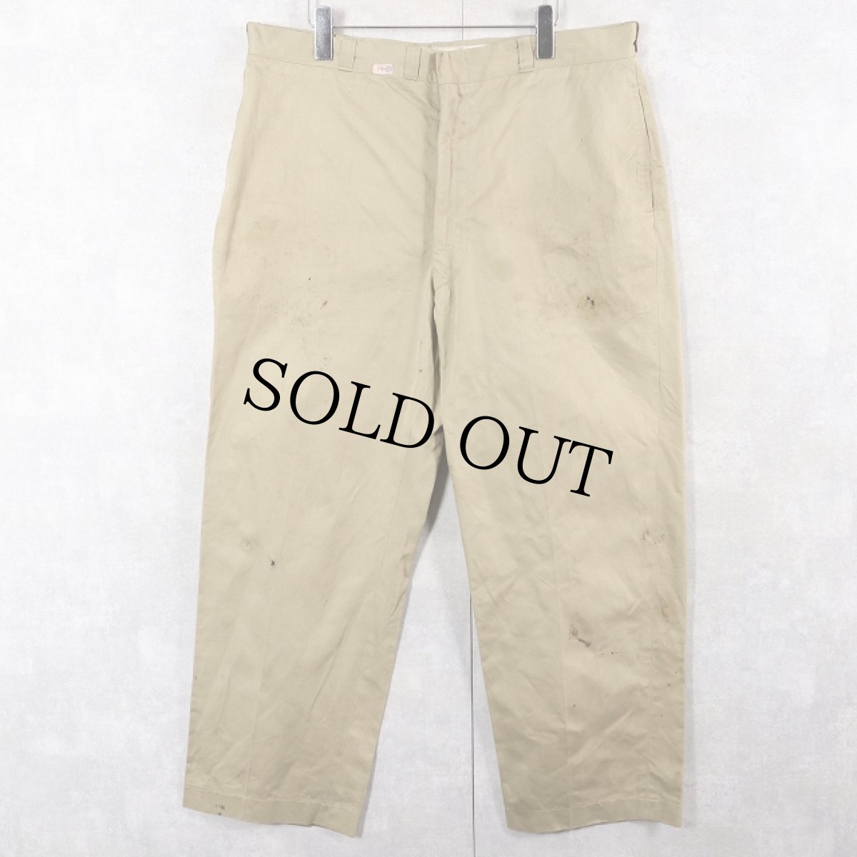 画像1: 60's U.S.ARMY チノトラウザーズ W38 (1)