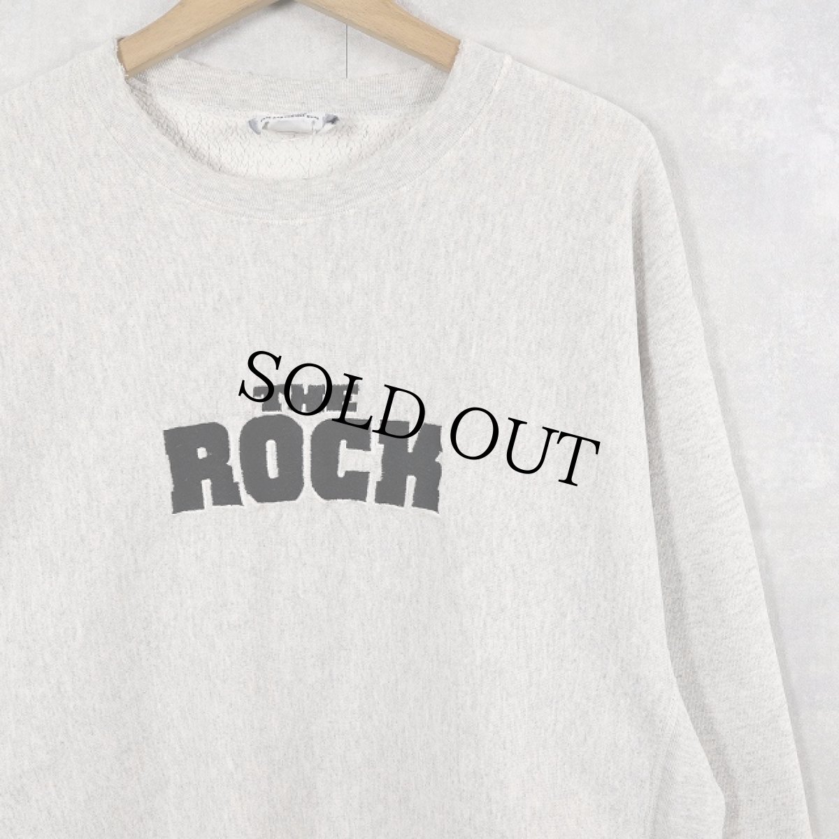 画像1: 90's Lee USA製 REVERSE WEAVE TYPE "THE ROCK" 刺繍スウェット XL (1)