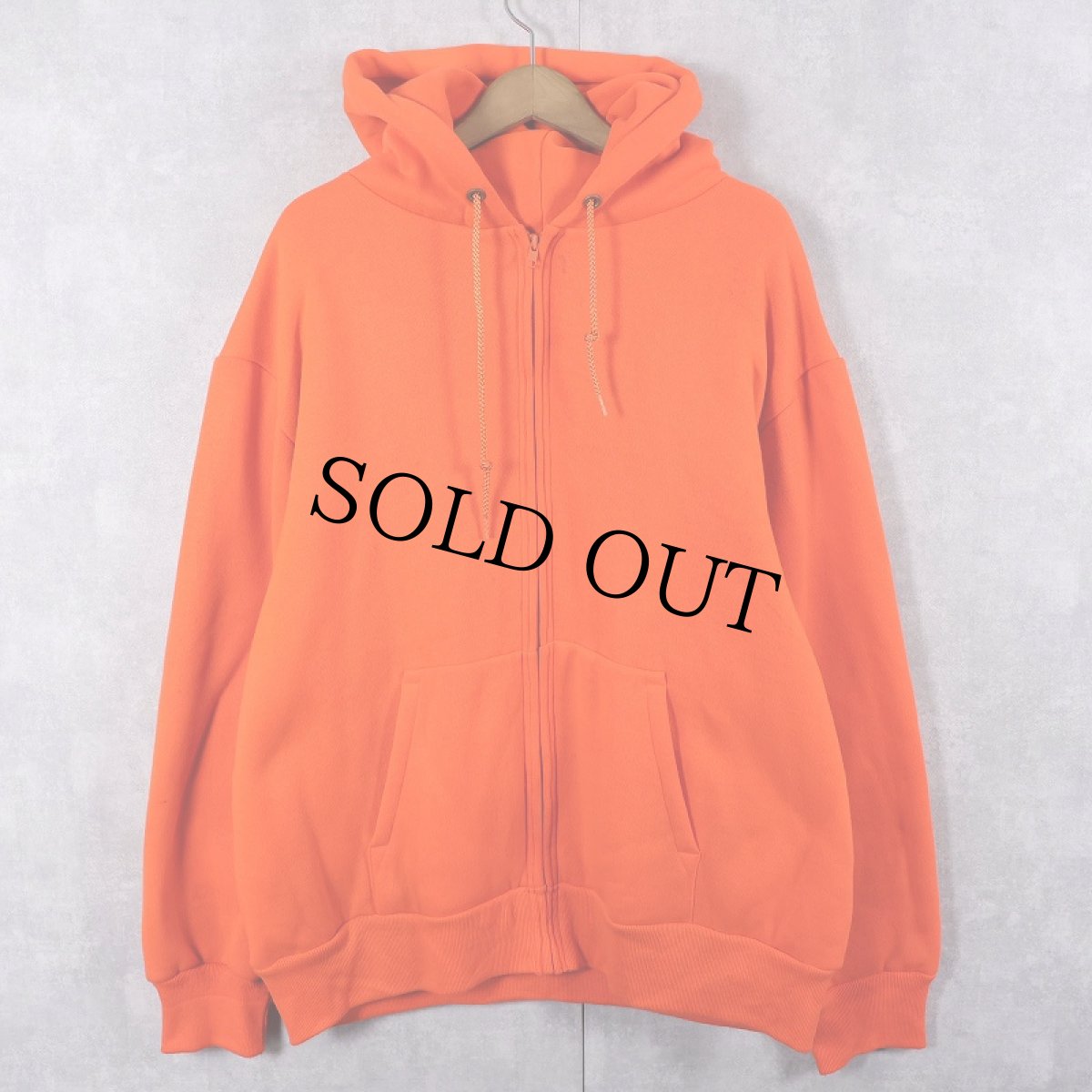 画像1: 90's CAMBER USA製 裏サーマル スウェットジップパーカー XL (1)