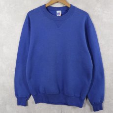 画像1: 90's RUSSELL ATHLETIC USA製 前V 無地スウェット M (1)