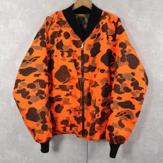 画像2: 80's American Field USA製 ダックハンターカモ柄 リバーシブルジップジャケット XL (2)