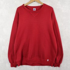 画像1: 90's RUSSELL ATHLETIC USA製 前V 無地スウェット XL (1)