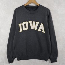 画像1: 80〜90's "IOWA" プリントスウェット DARK GRAY (1)