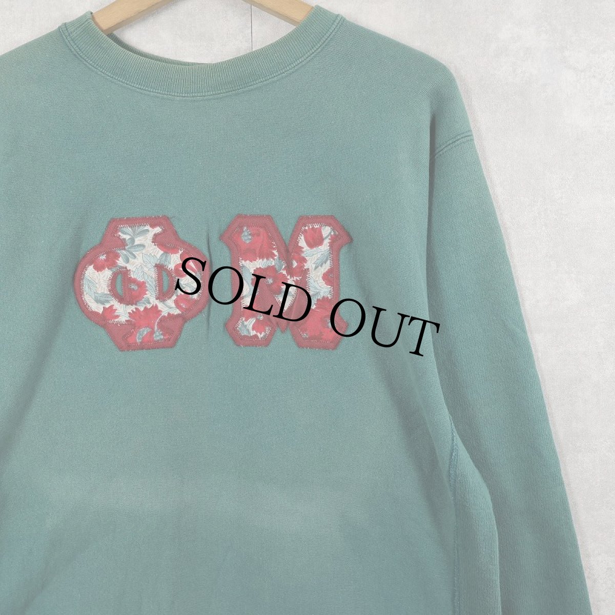 画像1: 80's Champion REVERSE WEAVE トリコタグ USA製 パッチ付きスウェット XL (1)