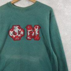 画像1: 80's Champion REVERSE WEAVE トリコタグ USA製 パッチ付きスウェット XL (1)