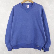 画像1: 90's RUSSELL ATHLETIC USA製 前V 無地スウェット (1)