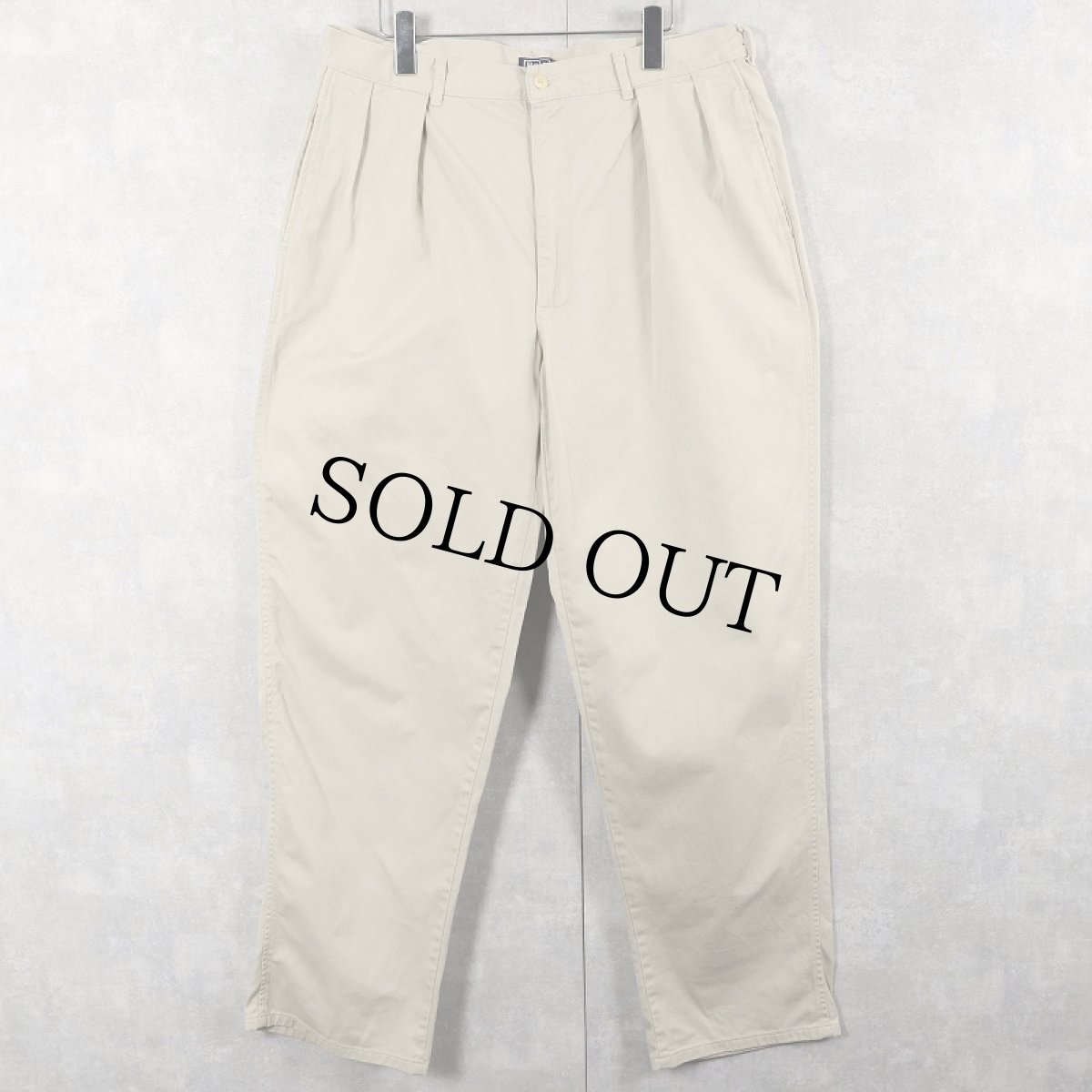 画像1: 90's POLO Ralph Lauren USA製 2タックチノトラウザーズ W35 (1)