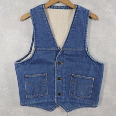 画像1: 70's Dickies デニムボアベスト (1)