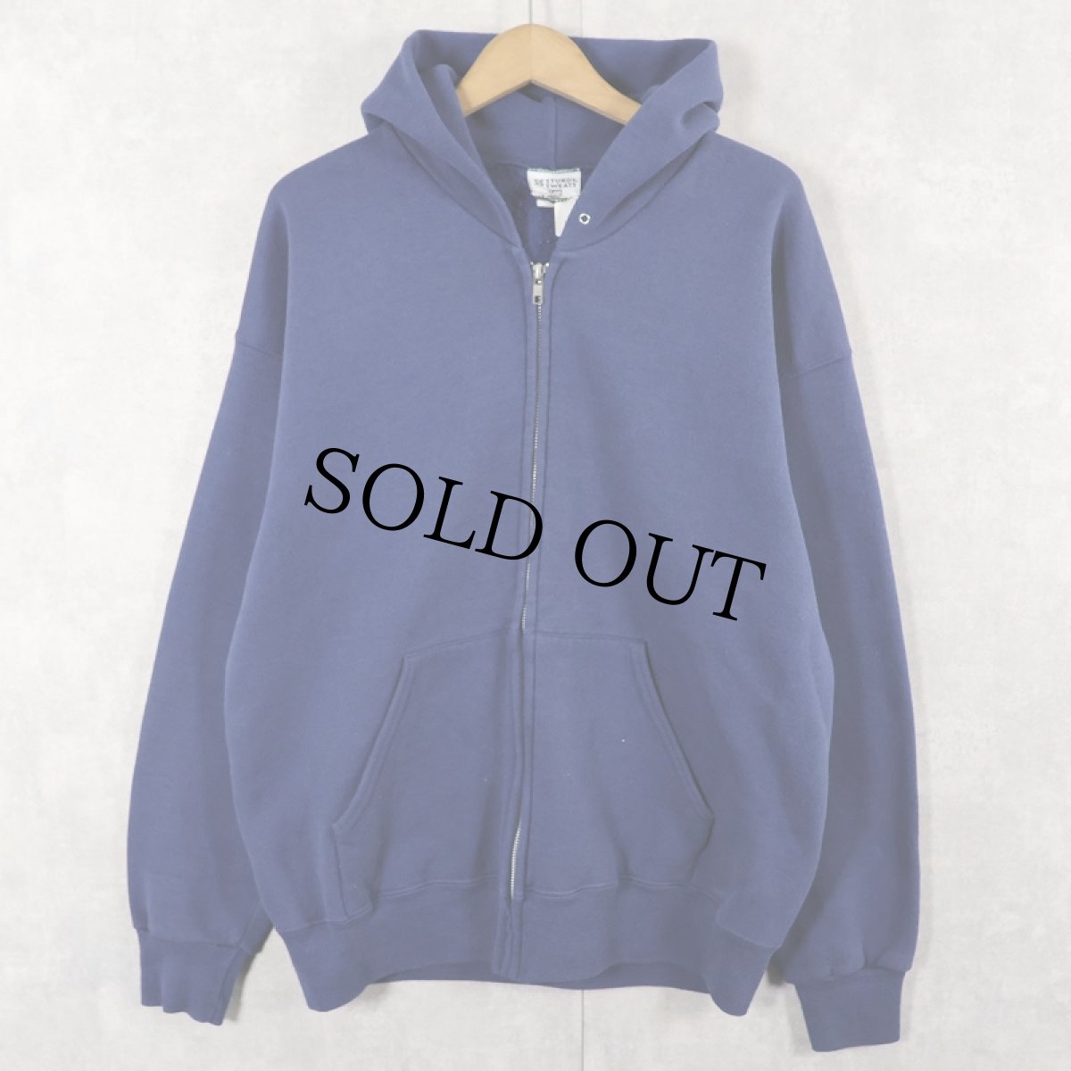 画像1: 90's STURDY SWEATS by Lee USA製 スウェットジップパーカー NAVY L (1)