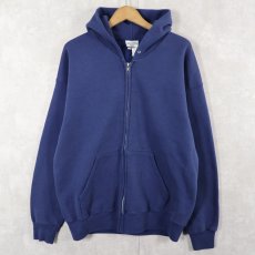 画像1: 90's STURDY SWEATS by Lee USA製 スウェットジップパーカー NAVY L (1)