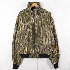 画像1: 80〜90's REDHEAD USA製 リアルツリーカモ柄 フリースジップジャケット XL (1)
