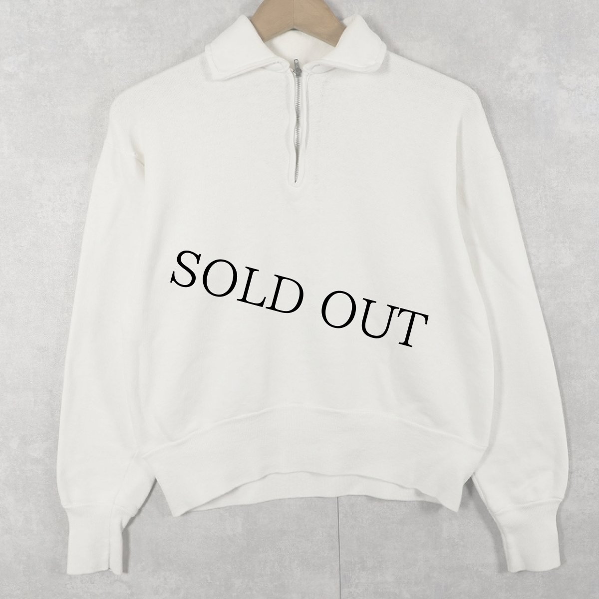 画像1: 50〜60's ハーフジップスウェット (1)