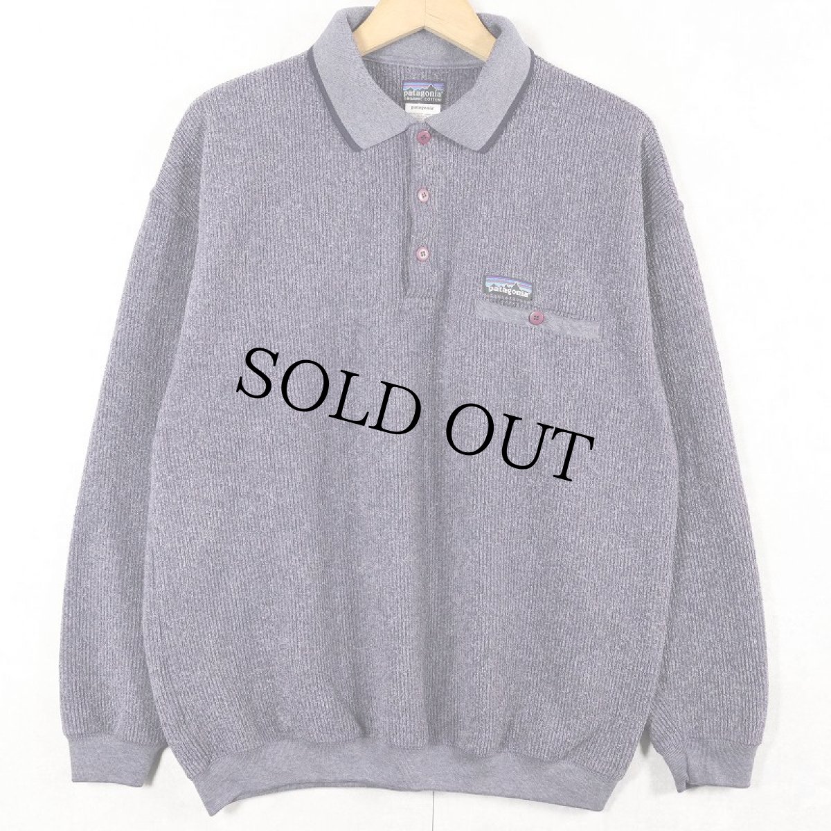 画像1: 2000's Patagonia フリースポロシャツ M (1)