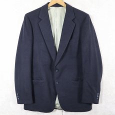 画像3: 80's〜 カシミアテーラードジャケット NAVY (3)
