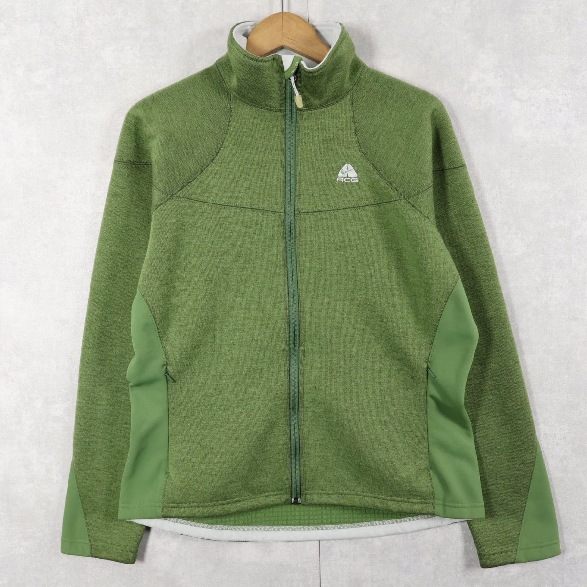 画像1: NIKE ACG ロゴ刺繍 ポリエステル×アクリルジップジャケット M (1)