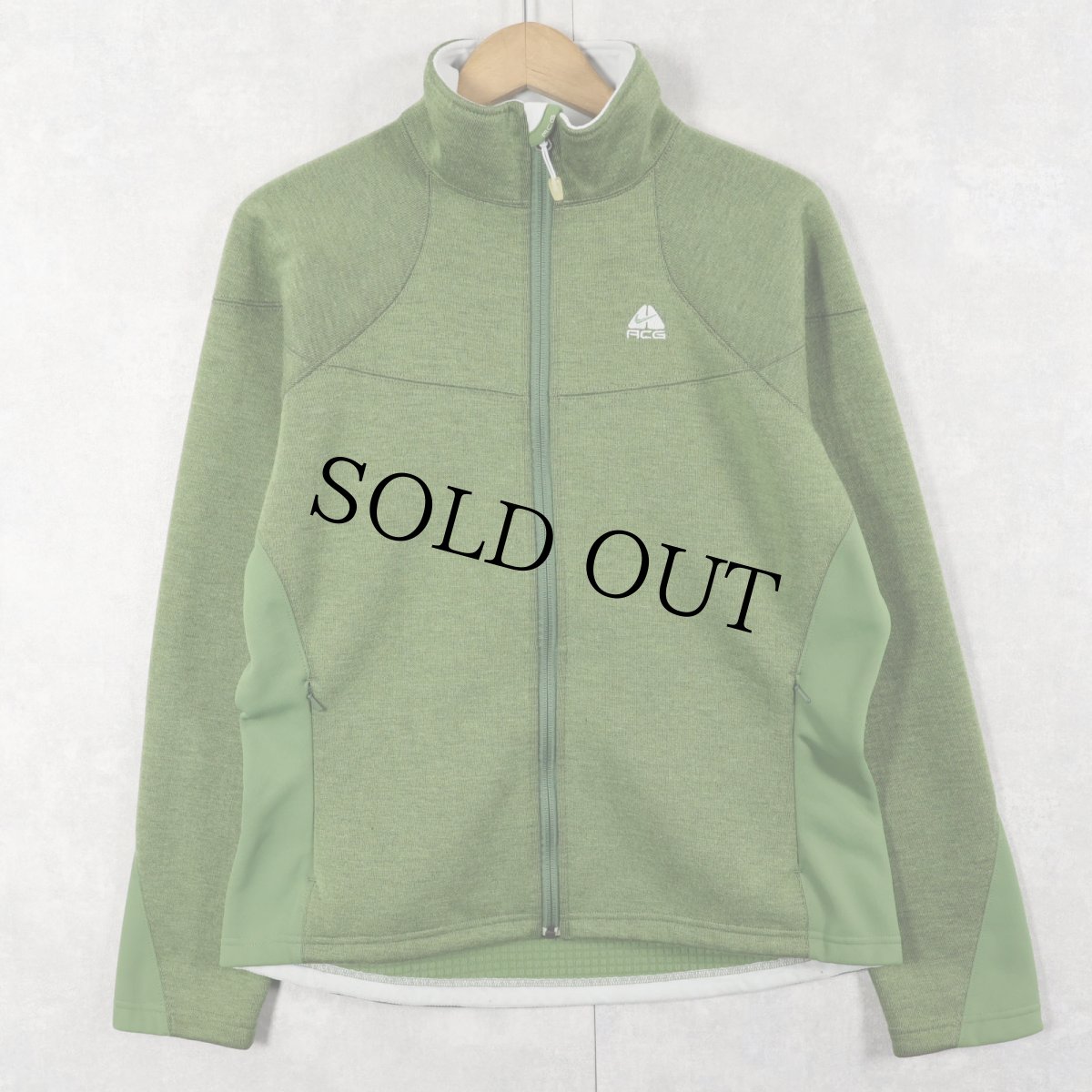 画像1: NIKE ACG ロゴ刺繍 ポリエステル×アクリルジップジャケット M (1)