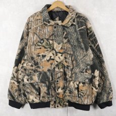 画像1: 90's〜 NORTHWEST TERRITORY リアルツリーカモ柄 フリースジャケット L (1)