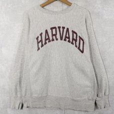 画像1: 80's Champion REVERSE WEAVE トリコタグ USA製 "HARVARD" プリントスウェット L (1)