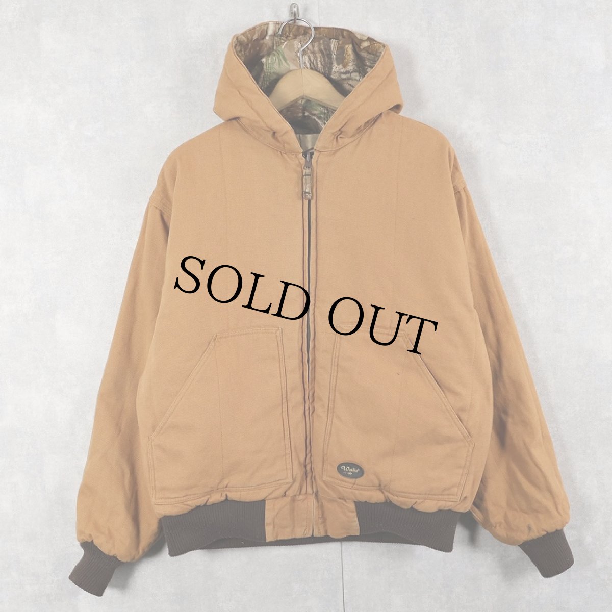 画像2: Walls リアルツリーカモ柄 リバーシブルコットンダックパーカー L (2)