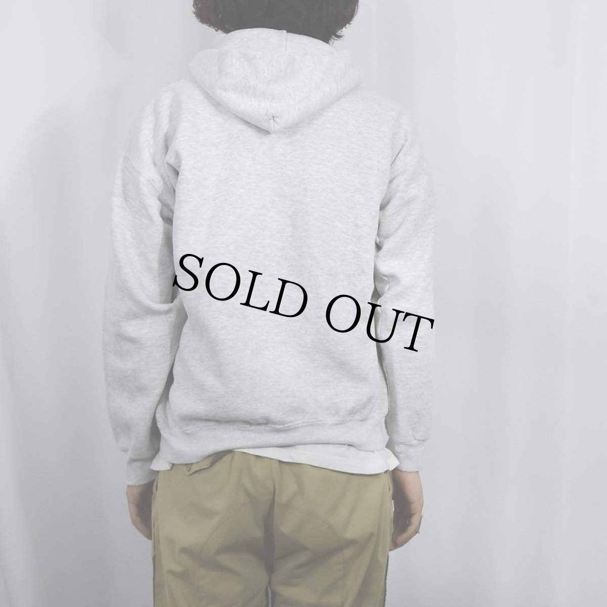 画像3: 90's DISCUS USA製 無地 スウェットジップパーカー L (3)