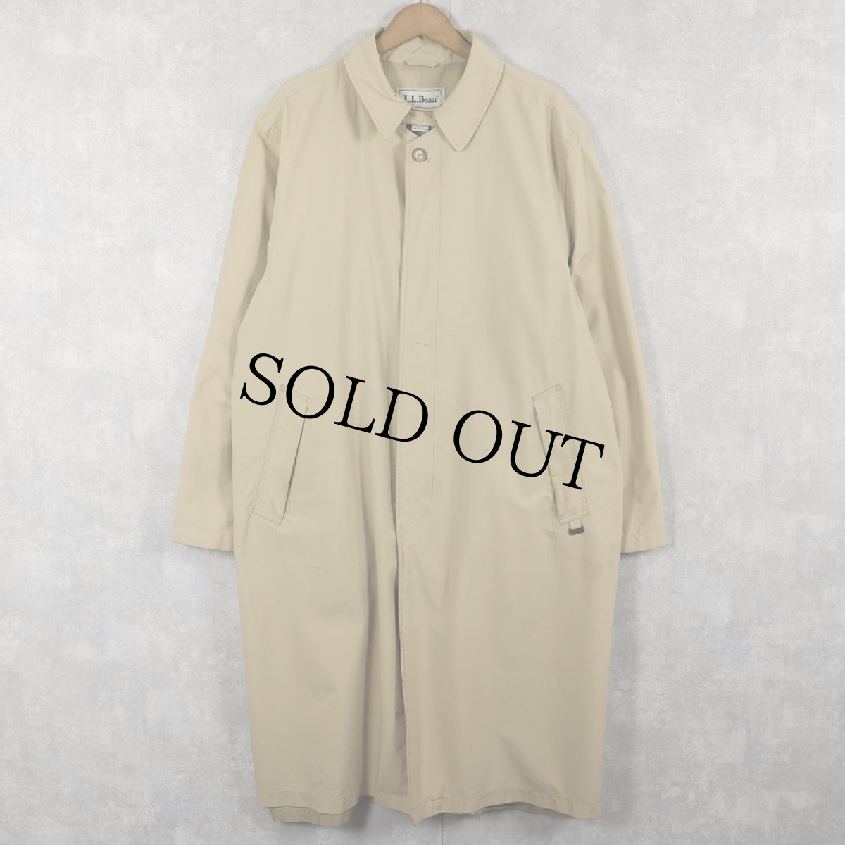画像1: 80〜90's L.L.Bean ナイロンステンカラーコート L (1)