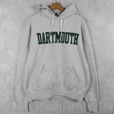 画像1: 90's USA製 "DARTMOUTH" プリントスウェットフーディー L (1)