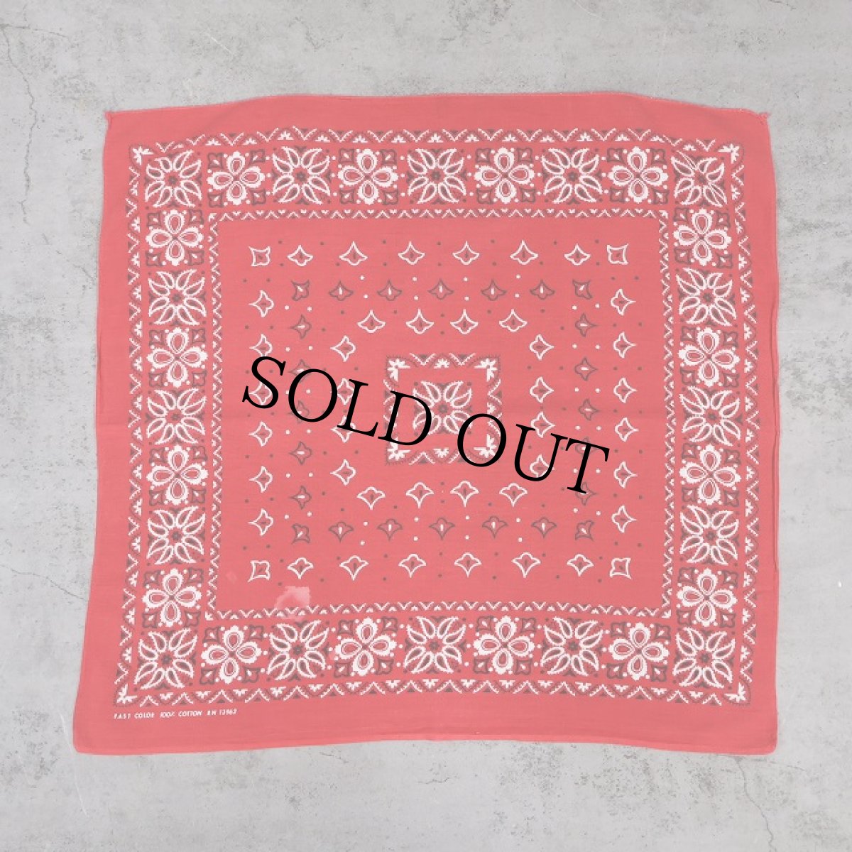 画像2: 60's FAST COLOR 総柄 バンダナ (2)