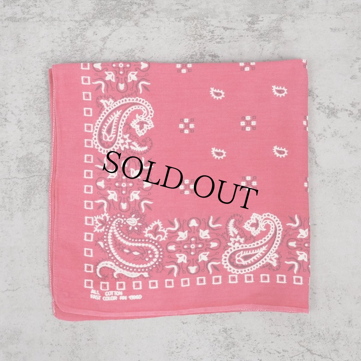 画像1: 60's FAST COLOR ペイズリー柄 バンダナ (1)