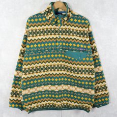 画像1: 2015AW patagonia 総柄 スナップT M (1)